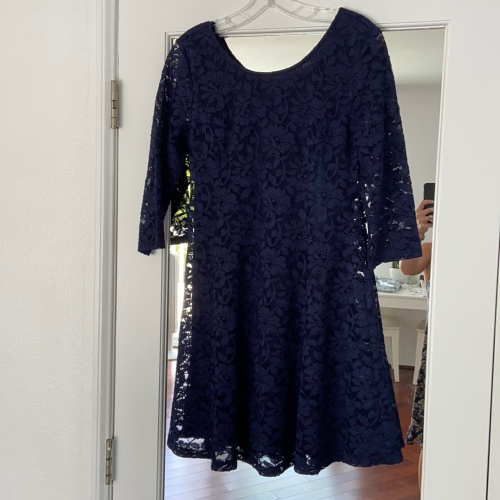Navy lace Lush dress